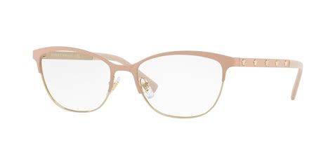 versace 1251 pink|Versace™ VE1251 1424 53 Matte Pink/Pale Gold Eyeglasses.